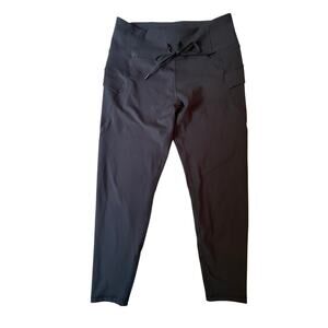 Spyder High Waisted Leggings Women XXL Black Side Stripe Gorpcore Athletic